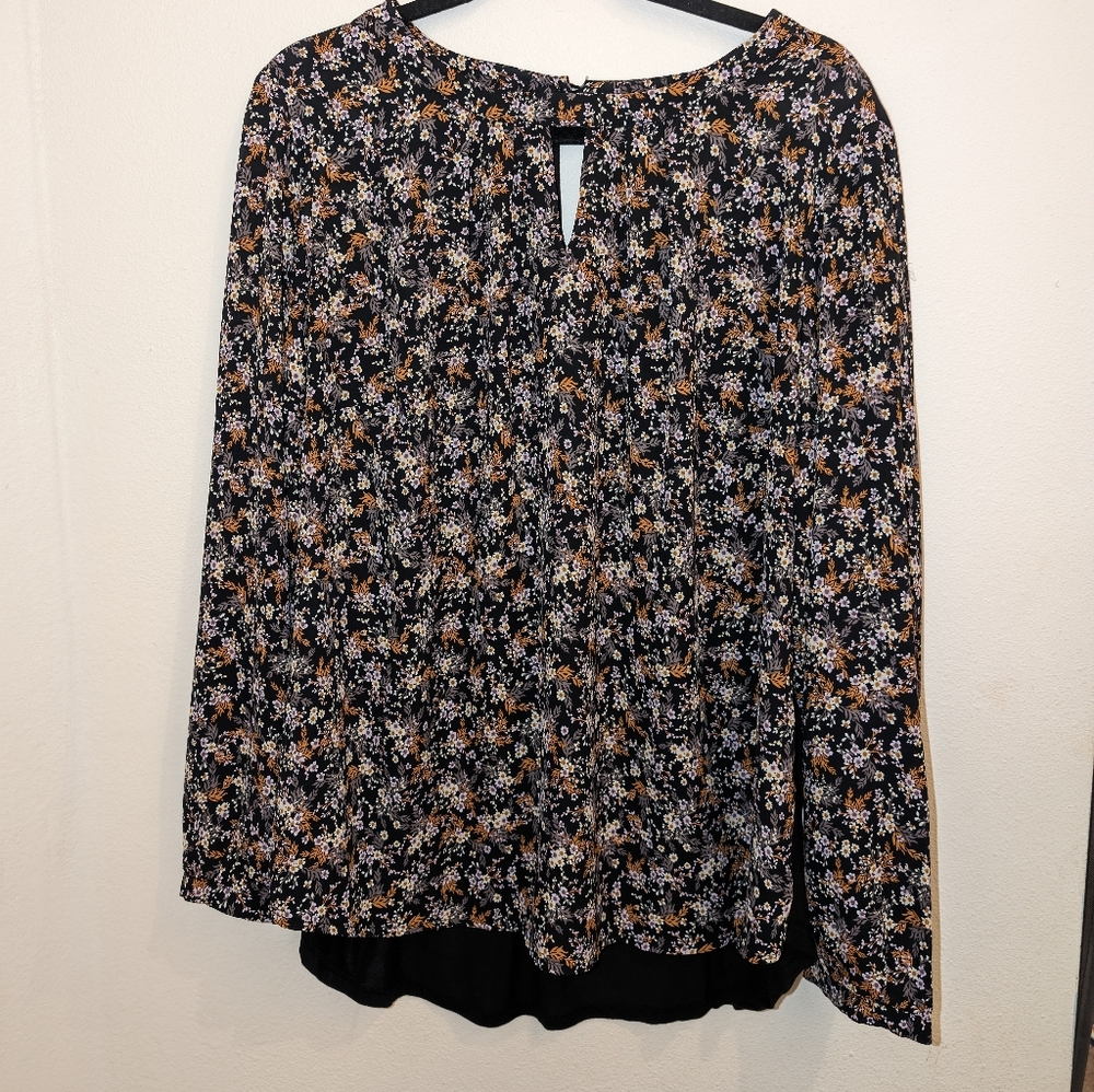 41 Hawthorne Women's Plus size 1X long sleeve blouse